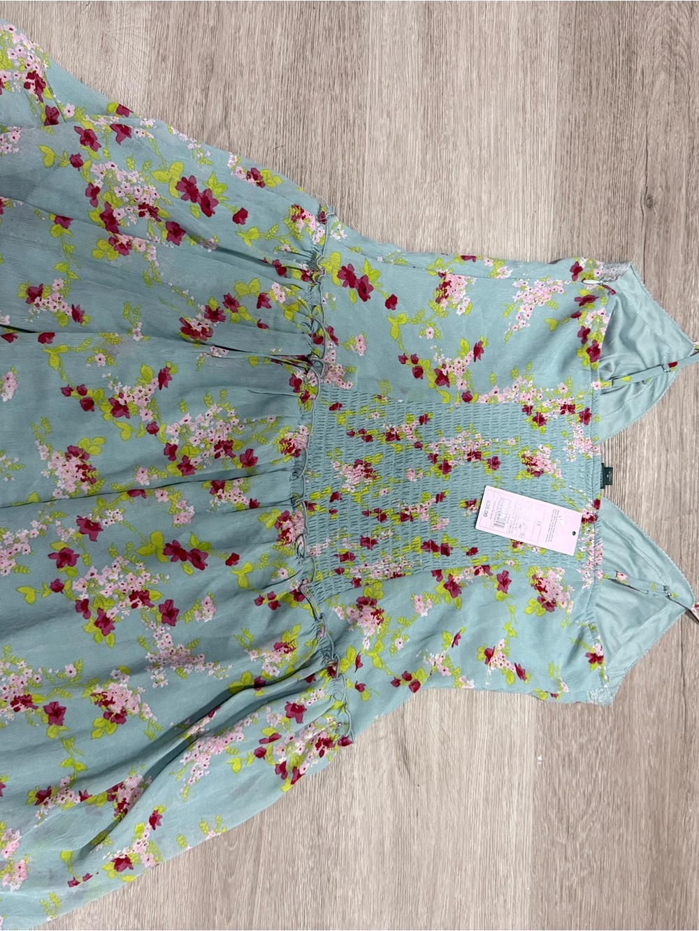 wild fable Mint Green Floral Lace-Trim Cami - Picture 11 of 12